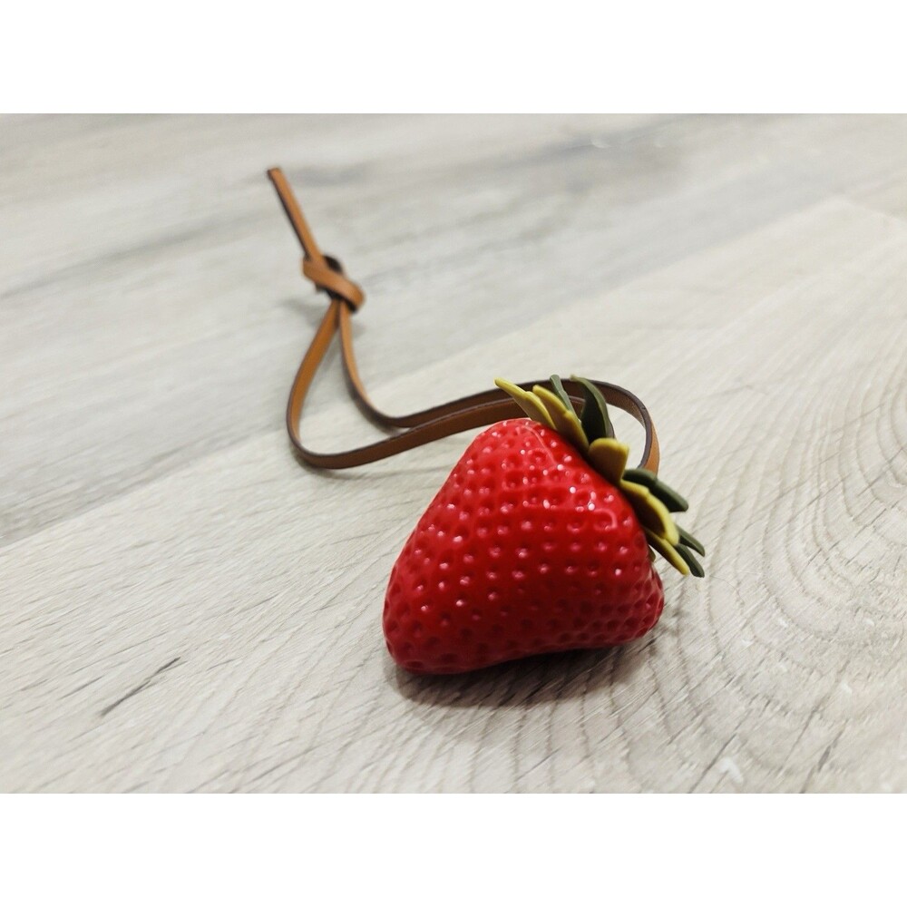 Artificial Strawberry Handbag Charm Keychain TikTok Viral Rare Find